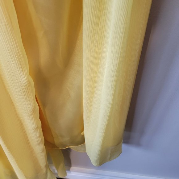 NWOT "Brides Made" Sunflower Full Length Wrap Gown Size 8/10R - Picture 6 of 12